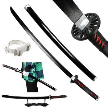 Épée Vrai 104 cm – Style Tanjiro Noir