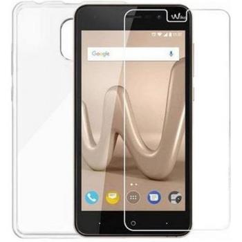 Kit protection transparent Wiko Lenny 5 – Glass 2,5 D et Silitrans