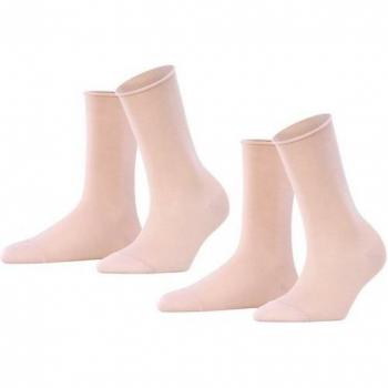 Falke Frauen Socken Happy DP SO, Rosa, 39-42, 2er-Pack
