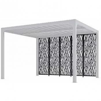 Panneaux moucharabieh Acier 5 pièces Habrita pour pergola per 3630 BI