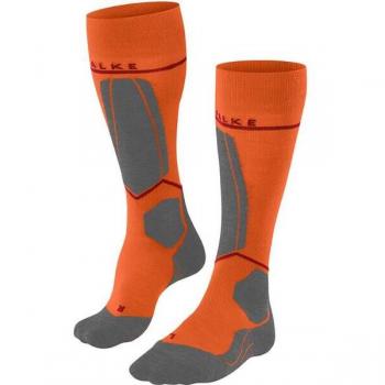 Falke SK4 Light Compression Avanzata Uomo Skia Gambaletti Arancio 42-43