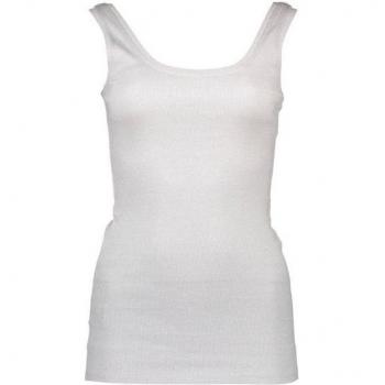 Women's White Cotton Tank