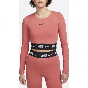 Nike Women's XS Pink Sporty Crop Long Sleeve Shirt