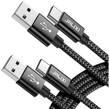 USB‑C 1,8 m 2‑Pack – JALIXI 3 A Galaxy‑Kompatibilität