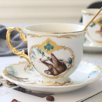 Kaffeegenuss Gold‑Tasse – 50 cc, britischer Stil, langlebiges Porzellan