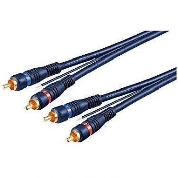 Cables Unlimited Audio/Video Cable (2x RCA to 2x RCA) Purple 16.4 ft