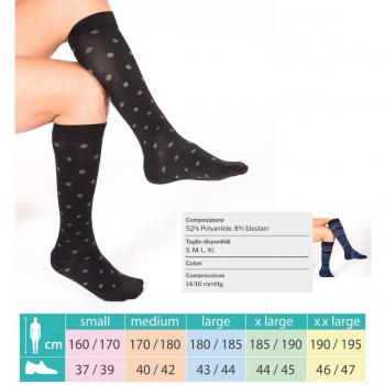 Ca-Mi Bas Jarret Fantasy 15 Noir/Gris Taille M
