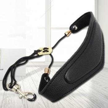 Sangle d'épaule pour saxophone en cuir synthétique avec crochet
