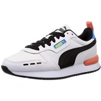 PUMA R78 Neon Running Shoes Unisexe Blanc Noirs 42.5 EU