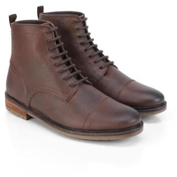 Men's Silver Street Tintern Leather Lace Boots (Chocolate) – UK Size 9