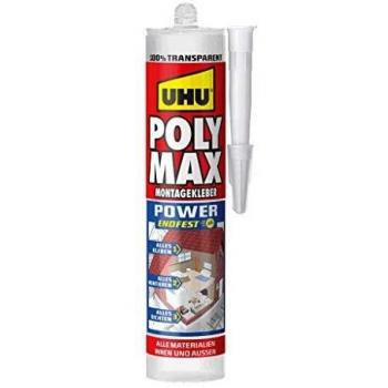 UHU Poly Max® Power Transparent Adhesive 300g