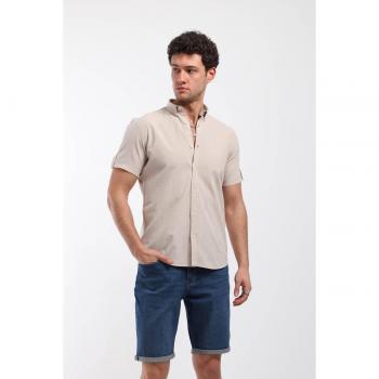 T-shirt corta maschile tono bej