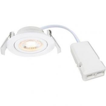 Spot Nordlux Monolo – Encastré Blanc, IP20, H 2,5 – Module LED Intérieur