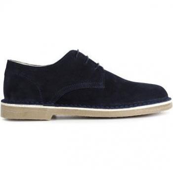 Cappello Derby Blu 42 con Tocco Scamosciato
