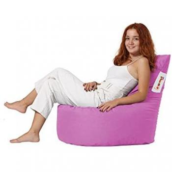 Sillón-puf Wellhome Azul Oscuro 100% Poliéster Alta Densidad Resistente al Agua 70x70x35