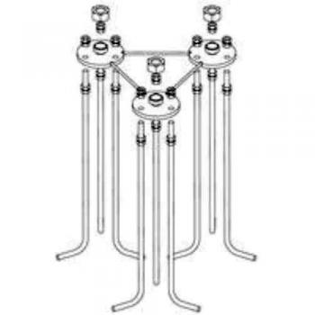 Base fija para torre 450 de Televes