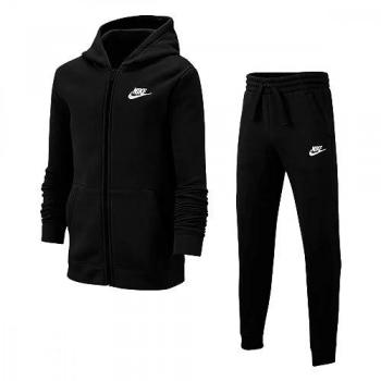 Tuta Intera Nike Club Fleece Nero 6-7 anni