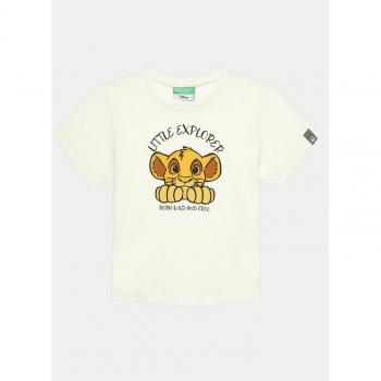 Benetton Regular Fit T-Shirt Écru