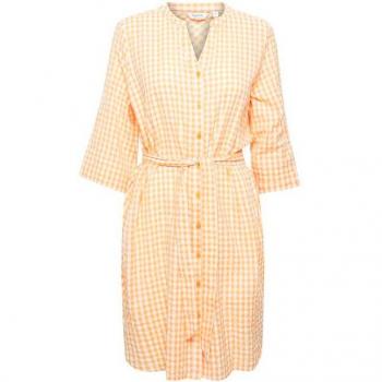B.young Inala Vestido Vichy Naranja 3/4 para Mujer