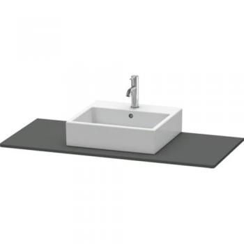 Duravit XSquare Konsole mit Ausschnitt, 80 x 55 cm, Graphit