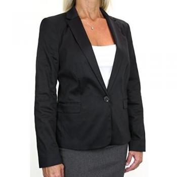 Blazer Verano Satén 44 Negro