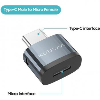 KUULAA USB C Male to USB Female Adapter