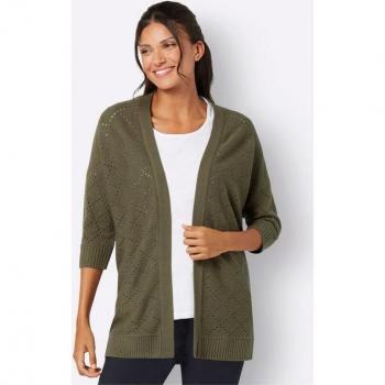 Ajour-Strickjacke für Damen