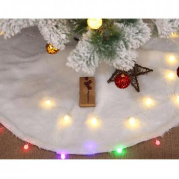 Decoración Navideña 60 cm: Árbol con Falda, Base Suelo y Ornamentos