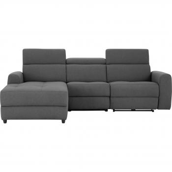 Ecksofa „Sentrano“ L‑Form 275 cm – Home Affaire, relaxbar manuell oder elektrisch, USB‑anschlussfähig
