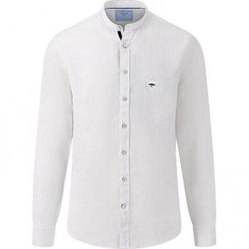 FYNCH HATTON Regular Fit Leinenhemd für Herren M Weiß