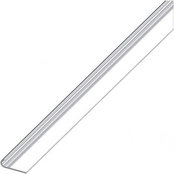 Alluminio anodizzato profilo di chiusura 18 mm, 1 m, argento stondato