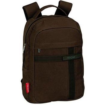 Mochila Escolar Perona Negra 44 cm