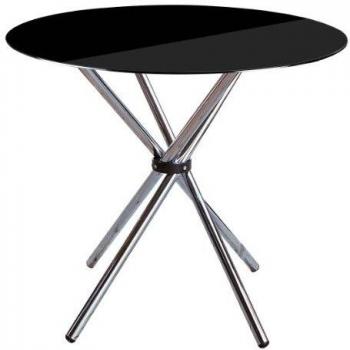 Modern Black Round Table, 30″ x 35″ – Premier Housewares