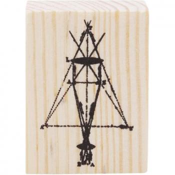 Decoración de Tarjetas con Sello de Madera