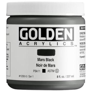 Golden Heavy Body Acrylkleur Marszwart 8 oz pot