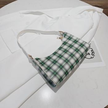 Retro Plaid Small Shoulder Bag