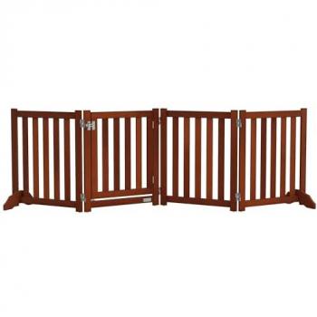 Barrière de sécurité chien pliable 205 x 60 cm avec accès porte