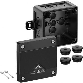Abox Pro 025 AB-L Junction Box 92x92mm Black IP66/IP67/IP69