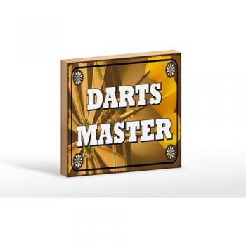Darts Spruch Holzschild 18x12 cm