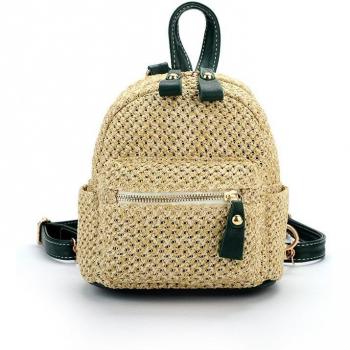 Mini mochila bohemia de mimbre