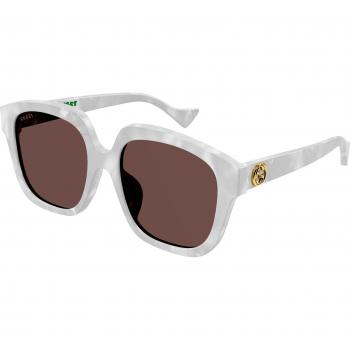 Gucci GG1376SA – Lunettes de soleil blanc/marron