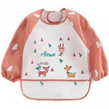 KLV Baby Boy and Girl Waterproof Bibs with Pocket