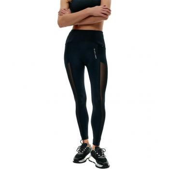 Women's Black Limba Skyline Mesh Leggings, Navy Blue, M