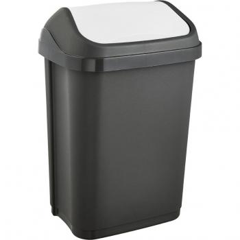 Pattumiera keeeper 10 L Basculante Grigio Grafite