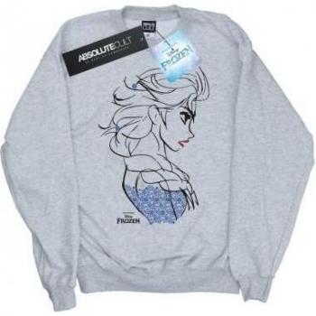 Disney Damen Frozen Elsa Sweatshirt in Grau