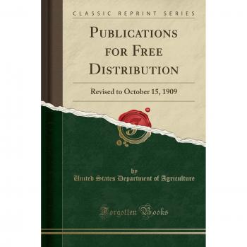 Publications for Free Distribution: Revised to October 15, 1909