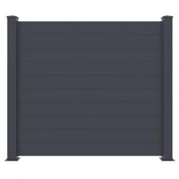 Casanoov clôture aluminium 1,9m Niesen H.170cm gris