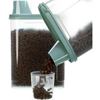 ComfyPet Airtight Dog & Cat Meal Storage Containers with Spouted Lid and Scoop, 2 Pack of 2.3 L