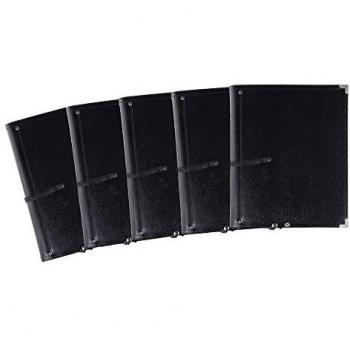 5x Deluxe DIN A4 Notenmappe Notenordner Chormappe Notentasche Hefter Schwarz