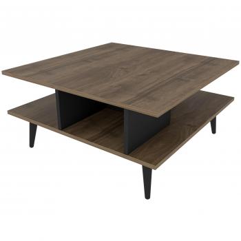 Basse Carrée Noyer Noir Valika – 89 cm